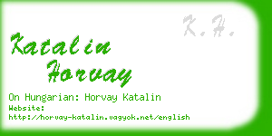 katalin horvay business card